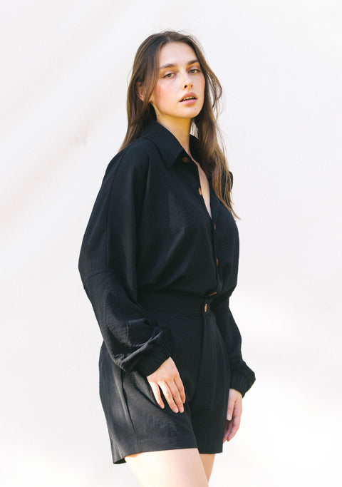 Traje Hibiscus Negro