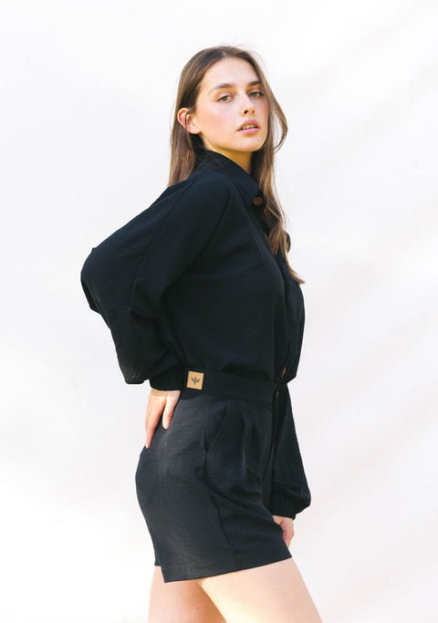 Traje Hibiscus Negro
