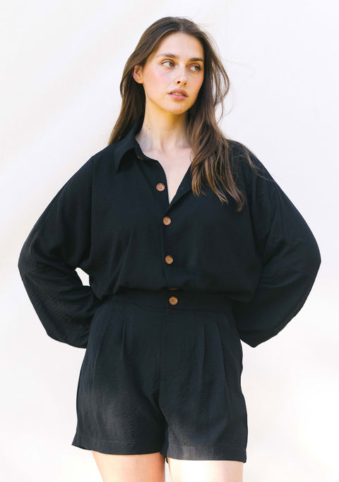 Traje Hibiscus Negro