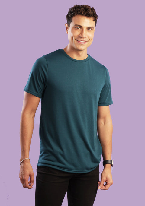 Polera hombre Lyon azul petróleo