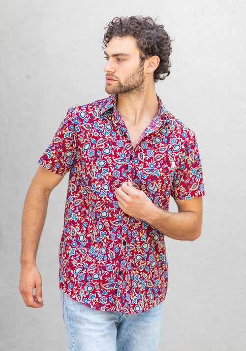 Guayabera hombre algodón Khoy