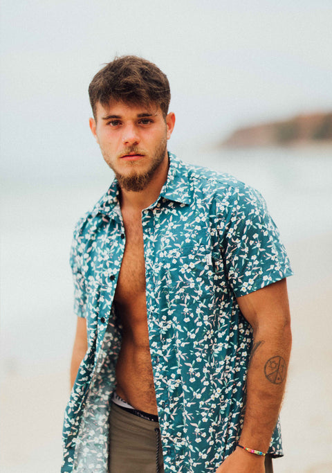 Guayabera hombre algodón Aomori